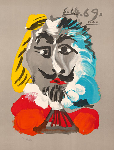 Les Portraits Imaginaries: One Plate van Pablo Picasso, Afdruk te koop op Singulart