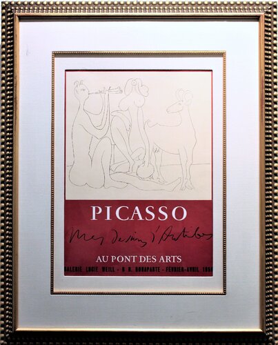 Picasso Mes Dessins D' Antibes Au Pont Des Arts (My Drawings from Antibes  to the Bridge of Arts) van Pablo Picasso, Afdruk te koop op Singulart
