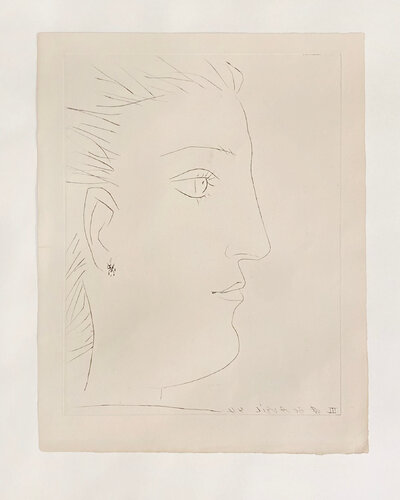 Profil de femme (from Six contes fantasques) van Pablo Picasso, Afdruk te koop op Singulart