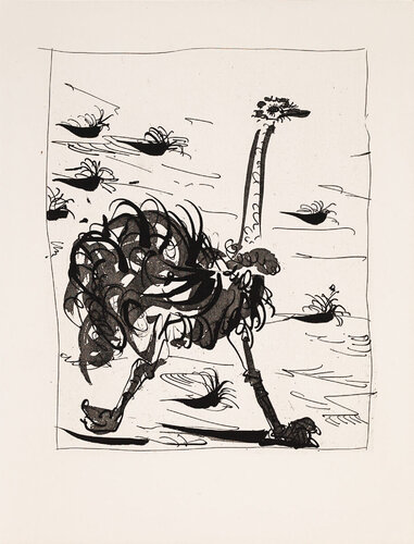 The Ostrich (Histoire Naturelle - Textes de Buffon, B.343) van Pablo Picasso, Afdruk te koop op Singulart