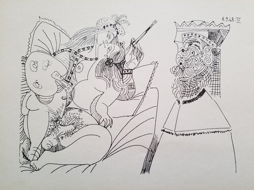 Raphaël et la fornarina XVIII van Pablo Picasso, Afdruk te koop op Singulart