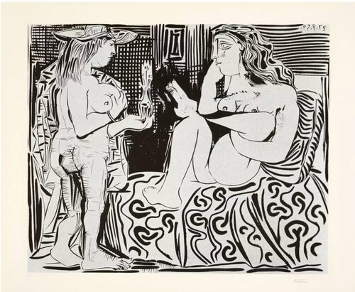 Deux femmes van Pablo Picasso, Afdruk te koop op Singulart