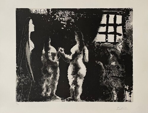 En pensant à Goya : Femmes en prison van Pablo Picasso, Afdruk te koop op Singulart