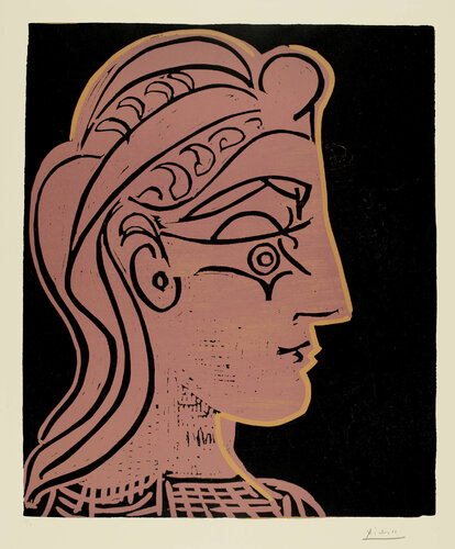 Tête de femme de profil [Womans‘ head in profile] van Pablo Picasso, Afdruk te koop op Singulart