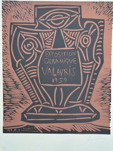 Exposition Céramique Vallauris - B1286 van Pablo Picasso, Afdruk te koop op Singulart