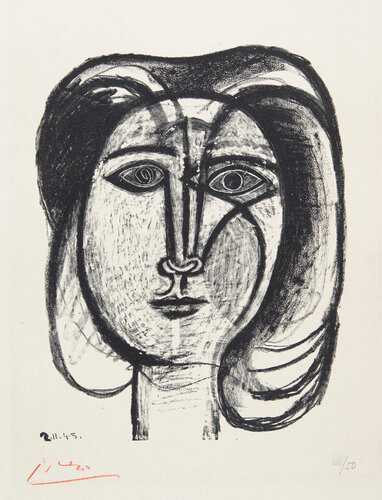 Head of a Woman van Pablo Picasso, Afdruk te koop op Singulart