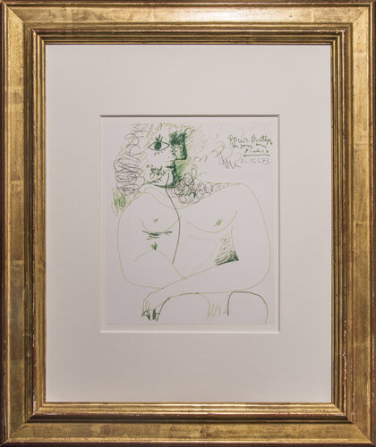 Femme sur la Chaise (Woman in the Chair) van Pablo Picasso, Werk op papier te koop op Singulart