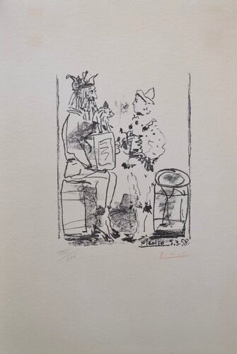 Les Saltmbanque (B855) van Pablo Picasso, Afdruk te koop op Singulart