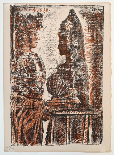 Torero y Señorita di Pablo Picasso, Stampa in vendita su Singulart