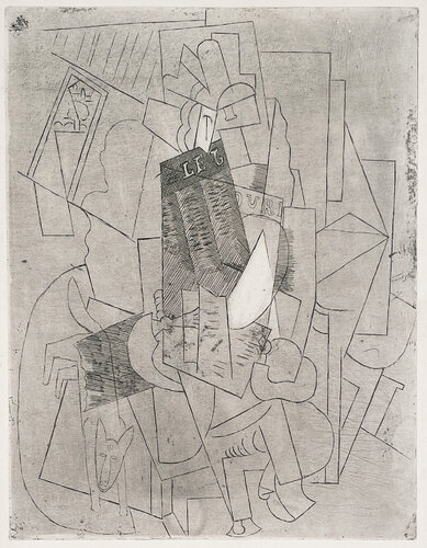 L'Homme au Chien (Rue Schœlcher) di Pablo Picasso, Stampa in vendita su Singulart