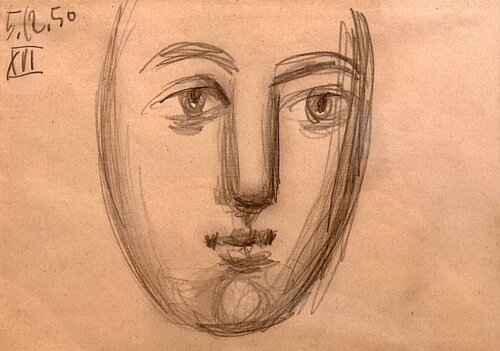 Visage de la Paix n. XVI di Pablo Picasso, Opera su carta in vendita su Singulart