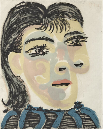 Tête de femme n°2, Dora Maar di Pablo Picasso, Stampa in vendita su Singulart
