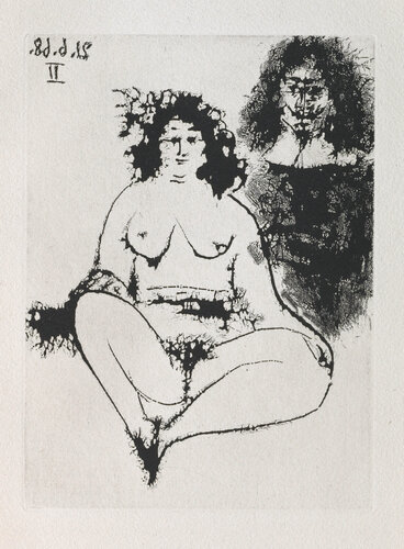 Corpulent Courtesan and 'Musketeer' (La Célestine, B.1655) van Pablo Picasso, Afdruk te koop op Singulart