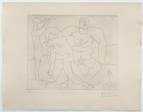 Bacchanale au Flûtiste van Pablo Picasso, Afdruk te koop op Singulart