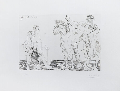 Plate 11, from: Le Cocu Magnifique di Pablo Picasso, Stampa in vendita su Singulart
