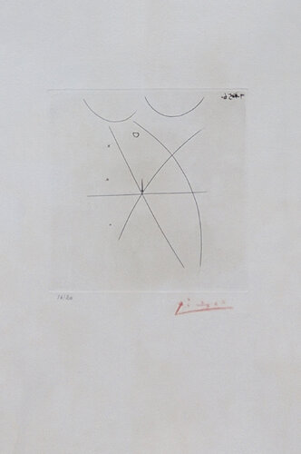 NU II: ONE PLATE FROM ESTAMPES ORIGINALES, ALBUM A (BLOCH 805) di Pablo Picasso, Stampa in vendita su Singulart