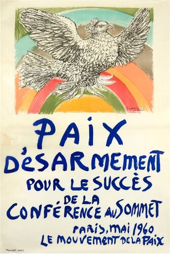 Congres National du Mouvement de la Paix - Issy-les-Moulineaux di Pablo Picasso, Stampa in vendita su Singulart