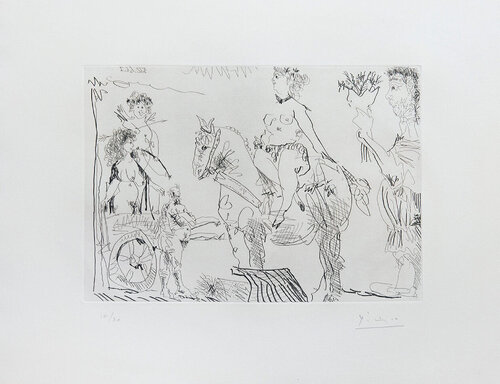 Plate 2, from Le Cocu Magnifique van Pablo Picasso, Afdruk te koop op Singulart