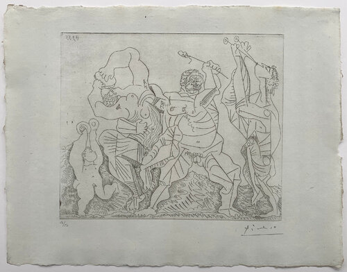 Bacchanale avec Enfant aux Cymbales van Pablo Picasso, Afdruk te koop op Singulart
