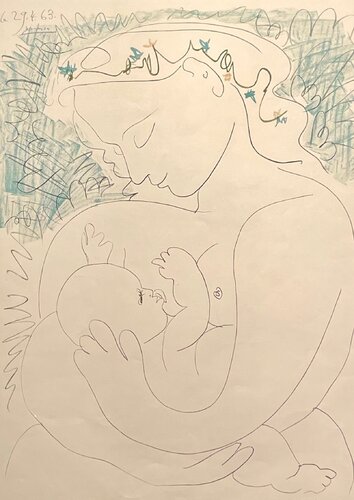 Grande Maternite van Pablo Picasso, Afdruk te koop op Singulart