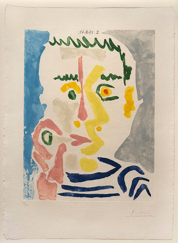 Fumeur à la Cigarette Blanche van Pablo Picasso, Afdruk te koop op Singulart
