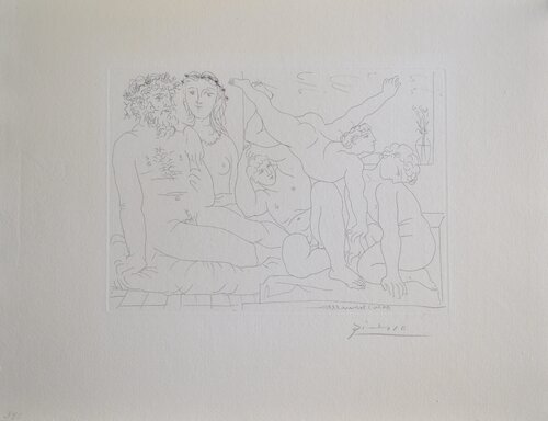 Famille de Saltimbanques (B163 Vollard) van Pablo Picasso, Afdruk te koop op Singulart