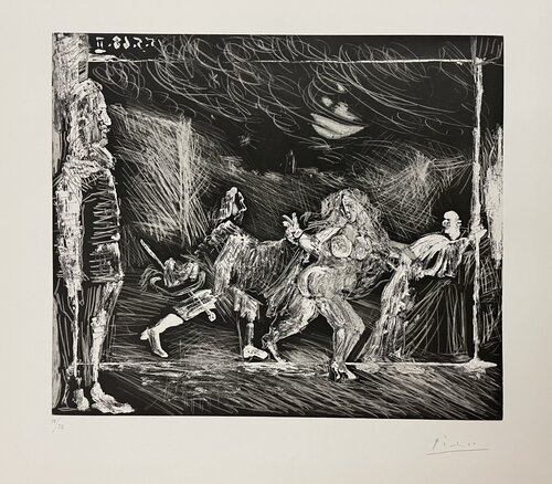 Théâtre ou télévision: cape et épée van Pablo Picasso, Afdruk te koop op Singulart