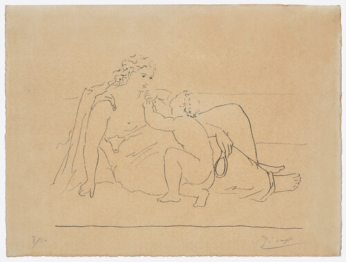 Femme et enfant van Pablo Picasso, Afdruk te koop op Singulart