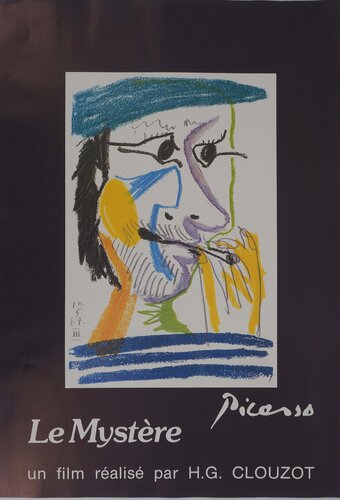 Picasso à la cigarette, Affiche originale d'époque signée by Pablo Picasso, Print for Sale on Singulart