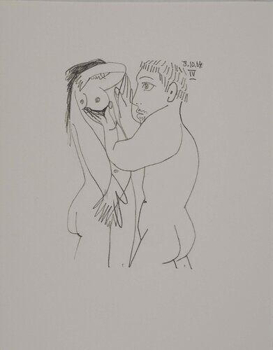 Le Goût du Bonheur, Moment charnel, Lithographie by Pablo Picasso, Print for Sale on Singulart