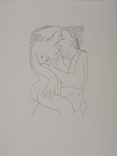 Le Goût du Bonheur, Les étreintes Lithographie by Pablo Picasso, Print for Sale on Singulart