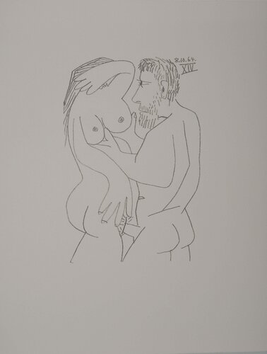 Le Goût du Bonheur, Moment érotique, Lithographie by Pablo Picasso, Print for Sale on Singulart