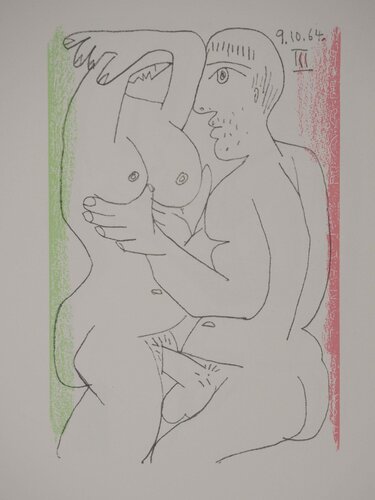 Intimité en vert et rose van Pablo Picasso, Afdruk te koop op Singulart