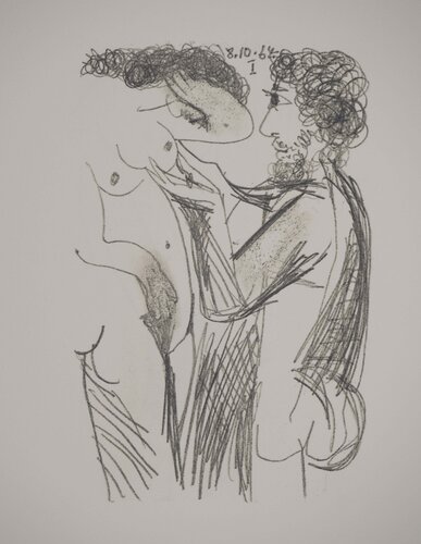 Couple amoureux van Pablo Picasso, Afdruk te koop op Singulart