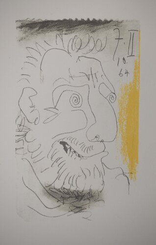 Portrait apeuré van Pablo Picasso, Afdruk te koop op Singulart