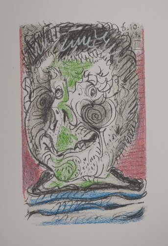 Le Goût du Bonheur, Autoportrait Surréaliste, Lithographie by Pablo Picasso, Print for Sale on Singulart