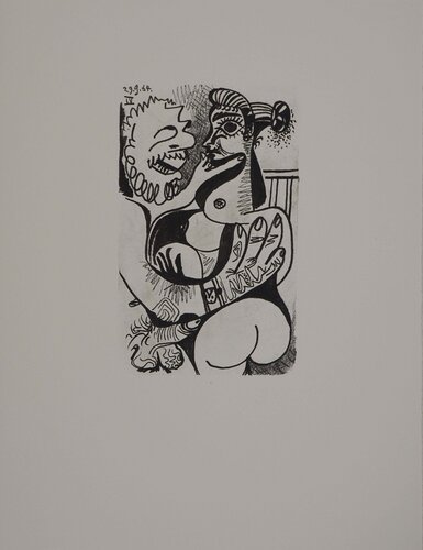 Le Goût du Bonheur, Intimité cubiste, Lithographie by Pablo Picasso, Print for Sale on Singulart