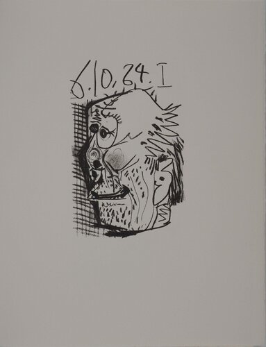 Le Goût du Bonheur, Autoportrait cubiste, Lithographie by Pablo Picasso, Print for Sale on Singulart