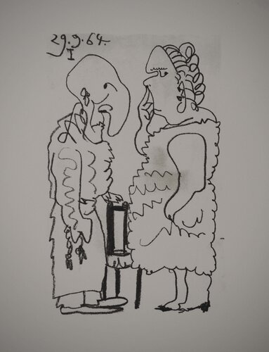 Couple grotesque von Pablo Picasso, Druck kaufen auf Singulart