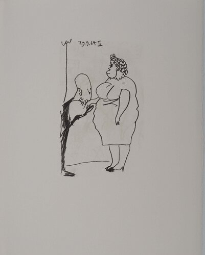 Le Goût du Bonheur, Le baise main, Lithographie by Pablo Picasso, Print for Sale on Singulart