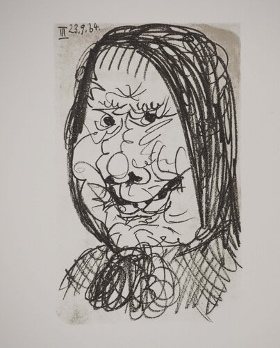 La vieille dame de Mougin van Pablo Picasso, Afdruk te koop op Singulart