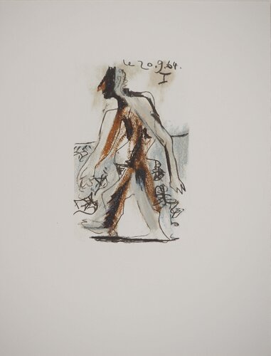 Le Goût du Bonheur, L'homme de la pénombre, Lithographie by Pablo Picasso, Print for Sale on Singulart