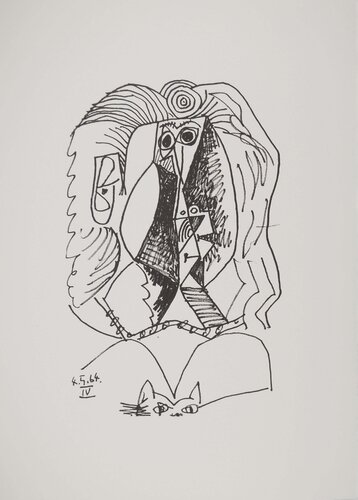 Jeune fille au chat by Pablo Picasso, Print for Sale on Singulart