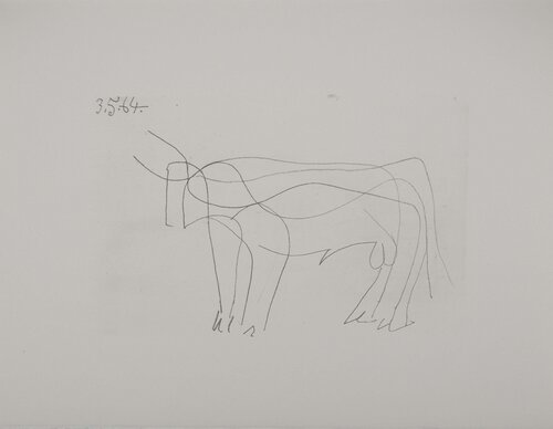 Le Goût du Bonheur, Le taureau espagnol, Lithographie by Pablo Picasso, Print for Sale on Singulart