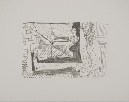 Le Goût du Bonheur, La muse à l'ombre, Lithographie by Pablo Picasso, Print for Sale on Singulart