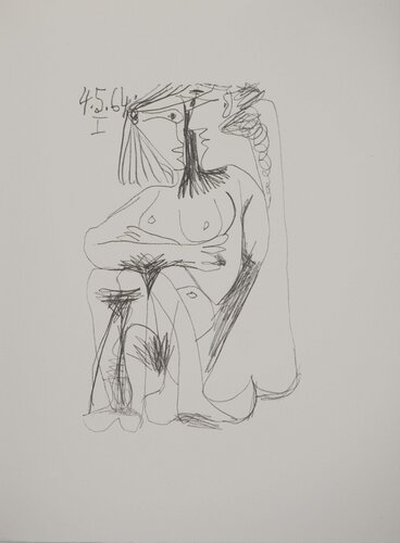 Le Goût du Bonheur, Nu amoureux, Lithographie by Pablo Picasso, Print for Sale on Singulart