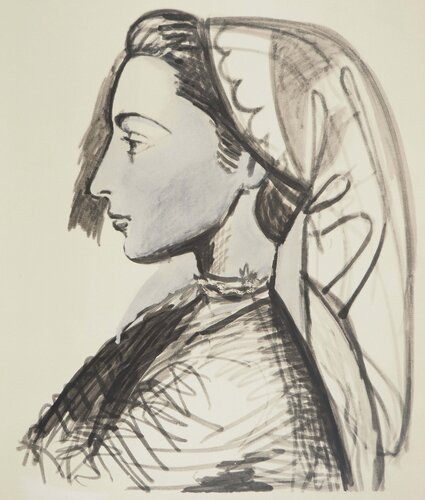 Portrait de la jeune Jacqueline van Pablo Picasso, Afdruk te koop op Singulart