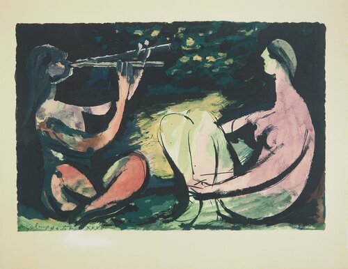 La double flûte van Pablo Picasso, Afdruk te koop op Singulart