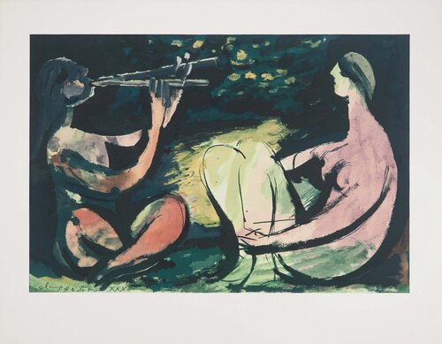 La double flûte di Pablo Picasso, Stampa in vendita su Singulart
