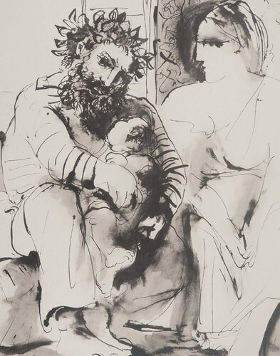 Le famille antique van Pablo Picasso, Afdruk te koop op Singulart